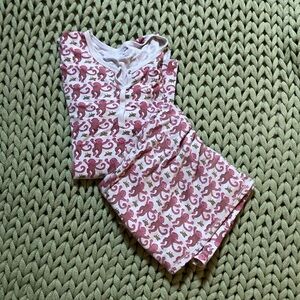 Roller Rabbit Pajamas Pink Monkey Print XL